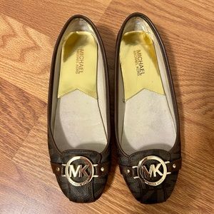 MK Logo Flats - EUC